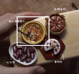 Handmade Miniature Chinese Food Collection, Realistic Daily Meals Bento Stir Fry Noodles Soup, 1:6 Scale Dollhouse Banquet Set
