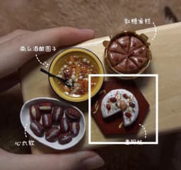 Handmade Miniature Chinese Food Collection, Realistic Daily Meals Bento Stir Fry Noodles Soup, 1:6 Scale Dollhouse Banquet Set