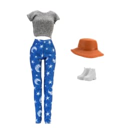 4Pcs/Set Doll Clothes Hat+Top+Jeans+Shoes Daily Cool Outfit Suitcase Accessories For 30CM&1/6 BJD Doll Clothes,Girl Toys Gifts