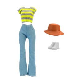 4Pcs/Set Doll Clothes Hat+Top+Jeans+Shoes Daily Cool Outfit Suitcase Accessories For 30CM&1/6 BJD Doll Clothes,Girl Toys Gifts