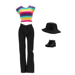 4Pcs/Set Doll Clothes Hat+Top+Jeans+Shoes Daily Cool Outfit Suitcase Accessories For 30CM&1/6 BJD Doll Clothes,Girl Toys Gifts