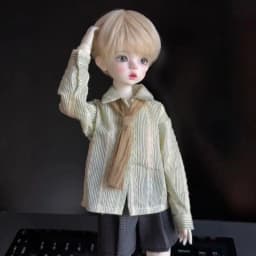 1/4 1/5 Doll's Clothes Suit for 45/36cm Bjd Doll Retro Academy Style Top+shorts+hat+vest+bag+socks Dress Up Doll Accessories