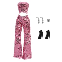 For 30CM Doll Clothes Accessories 11inch European American Fashion Doll Shining Clothing Pants Ornament Shoes Set