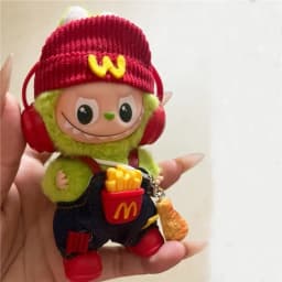 4.0 The Monsters Pin Love Series For Labubu Doll Workwear Fast Food French Fries Cosplay Clothes Fashion Coffee Ropa Clothing