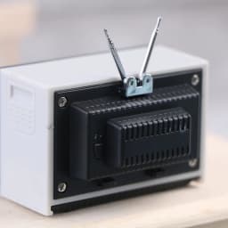 DollHouse Mini Retro TV Toy Ornaments Miniature Simulation Furniture for Living Room Decoration