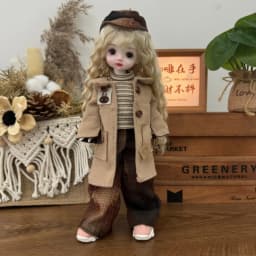 Cute Fashion 30cm BJD Doll Clothes 1/6 Scale Doll Outfit Set Girl Doll Replacement Dress Up Accessories for Birthday Gift Toy