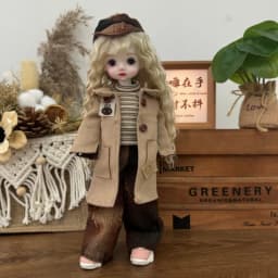 Cute Fashion 30cm BJD Doll Clothes 1/6 Scale Doll Outfit Set Girl Doll Replacement Dress Up Accessories for Birthday Gift Toy