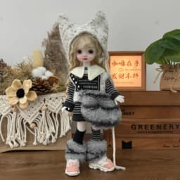 Cute Fashion 30cm BJD Doll Clothes 1/6 Scale Doll Outfit Set Girl Doll Replacement Dress Up Accessories for Birthday Gift Toy