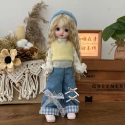 Cute Fashion 30cm BJD Doll Clothes 1/6 Scale Doll Outfit Set Girl Doll Replacement Dress Up Accessories for Birthday Gift Toy