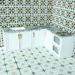 ⭐1PC 9cm Miniature Square Wooden Floor Model for 1/12 scale dollhouse Bathroom Living Room Decoration Toy Doll House Accessor