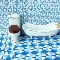 ⭐1PC 9cm Miniature Square Wooden Floor Model for 1/12 scale dollhouse Bathroom Living Room Decoration Toy Doll House Accessor