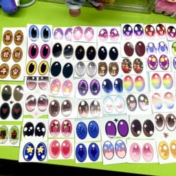 38cm Mokoko Eye Stickers For Labu Eye Makeup Color False Eyelash Customization Gorgeous And Exquisite Periphery Stickers