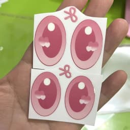 38cm Mokoko Eye Stickers For Labu Eye Makeup Color False Eyelash Customization Gorgeous And Exquisite Periphery Stickers