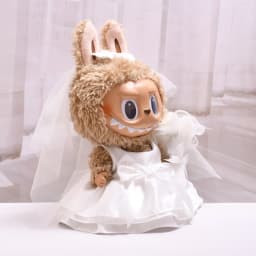 For 38cm Labubu Doll Clothes Lovely Clothes Wedding Dress Suit Doll Accessories Changing Dress Sitting Party Game Gift Toys