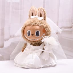 For 38cm Labubu Doll Clothes Lovely Clothes Wedding Dress Suit Doll Accessories Changing Dress Sitting Party Game Gift Toys