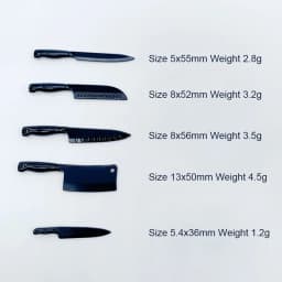 1/12 Dollhouse Mini Knives Model Dollhouse Kitchen Cooking Utensils Accessories Children's Pretend Play Toys