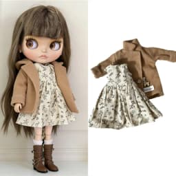 For Blythe Doll Clothes Princess Lace Maid Skirt Set Cartoon Cat Plaid Pants Vintage Dress Clothing OB24 OB22 1/6 Accessories