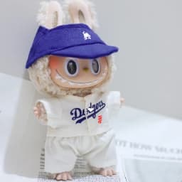 For Labubu 17cm Doll Clothing Size 17 Baseball Suit Size 5 Set V1 Macaron V2 Sitting Party Diy Handmade Doll Accessories Gift