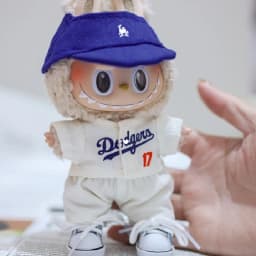 For Labubu 17cm Doll Clothing Size 17 Baseball Suit Size 5 Set V1 Macaron V2 Sitting Party Diy Handmade Doll Accessories Gift