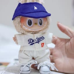 For Labubu 17cm Doll Clothing Size 17 Baseball Suit Size 5 Set V1 Macaron V2 Sitting Party Diy Handmade Doll Accessories Gift