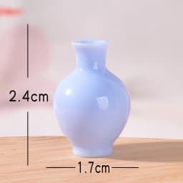 8pcs Mini Colorful Vase Bottles/pots Handmade Dollhouse Miniatures Vase Doll House Decora Kitchen Ornament DIY Accessories