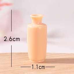 8pcs Mini Colorful Vase Bottles/pots Handmade Dollhouse Miniatures Vase Doll House Decora Kitchen Ornament DIY Accessories