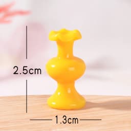 8pcs Mini Colorful Vase Bottles/pots Handmade Dollhouse Miniatures Vase Doll House Decora Kitchen Ornament DIY Accessories