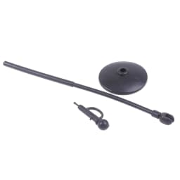 Black Dollhouse Microphone Cute Mini Plastic Microphone Model Dollhouse Miniature Furniture Accessories