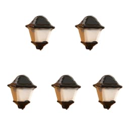 Dollhouse Retro Wall Lamp Oil Lamp Model Kit, 5Pcs Child Pretend Play Toys