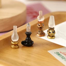 Dollhouse Retro Wall Lamp Oil Lamp Model Kit, 5Pcs Child Pretend Play Toys