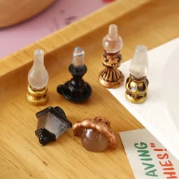 Dollhouse Retro Wall Lamp Oil Lamp Model Kit, 5Pcs Child Pretend Play Toys
