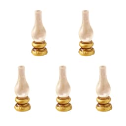 Dollhouse Retro Wall Lamp Oil Lamp Model Kit, 5Pcs Child Pretend Play Toys