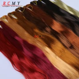 RCMY Red Milk Silk Doll Wig BJD/SD Doll Hair Rooting Doll Wigs Transplant Hand-crocheted Pink Gold Black Doll Hair Accessories