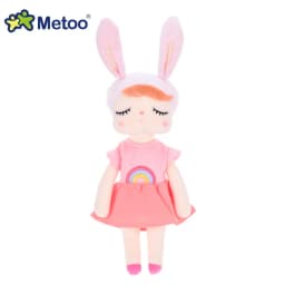 34cm Soft Plush Rabbit Toy Cute Stuffed Bunny Comforting Doll Sleeping Mate Baby Toy Kids Party Gift Metoo Angela Dolls Plushies