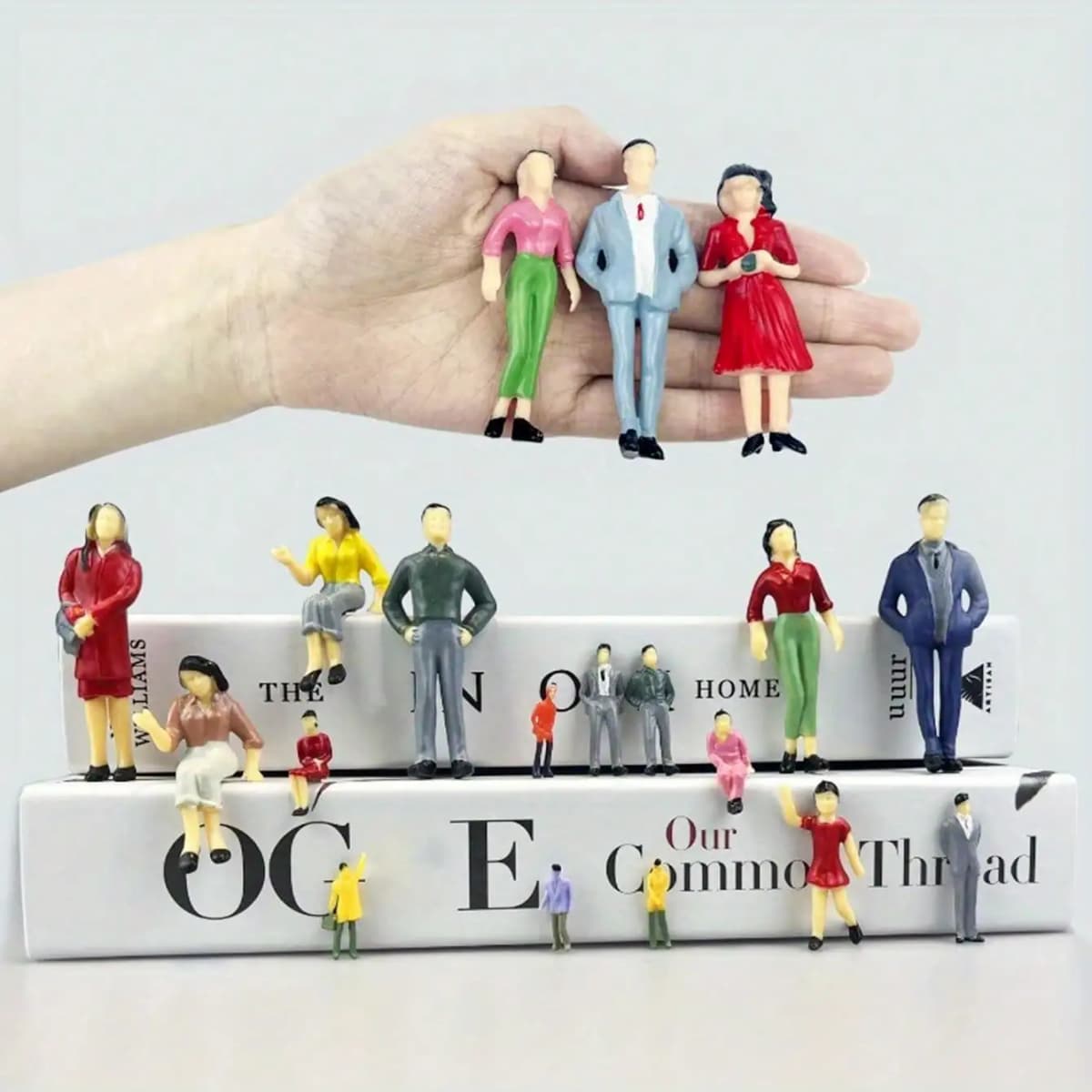 10pcs/Set Miniature Fairytale Garden Figures, 1:30-75 Scale, Colorful Villain Characters,Painted Plastic Dollhouse Accessories