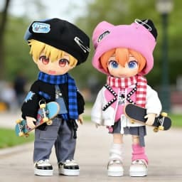 For Obitsu 11 Doll Streetwear Skirt Jumper Suit For OB11 Gsc 1/12 Bjd Molly Body Doll Cloth Animal Doll Outfit Clothing