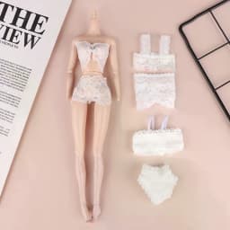 1/6 Doll Lace Underwear Bra Briefs Pajamas Set 30CM Dolls Clothes Suit Doll Decoration Accessories For Kid Pretend Play Toys