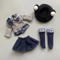 For 1/6 BJD Doll Clothes Accessories Set Leisure Lolita Skirt Pant Clothes Set Fit 30cm Cool Doll Accessories