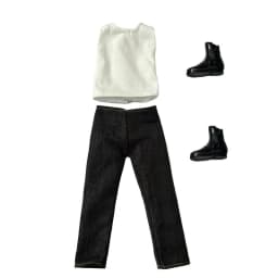 Fashion Doll Clothes 13 Inch Soldier Figure Accessories Boots Kids Toys Big Size Jeans Sleeveless For Ken DIY Dressing Game Gift