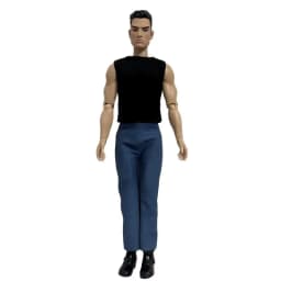 Fashion Doll Clothes 13 Inch Soldier Figure Accessories Boots Kids Toys Big Size Jeans Sleeveless For Ken DIY Dressing Game Gift