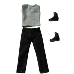 Fashion Doll Clothes 13 Inch Soldier Figure Accessories Boots Kids Toys Big Size Jeans Sleeveless For Ken DIY Dressing Game Gift