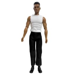 Fashion Doll Clothes 13 Inch Soldier Figure Accessories Boots Kids Toys Big Size Jeans Sleeveless For Ken DIY Dressing Game Gift