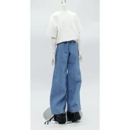 Fashion 1/4 Doll's Clothes for 45cm Bjd Doll Long Pants Jeans T-shirt Dress Up Toys Play House Gift Doll Accessories, No Doll