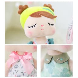 34cm Metoo Angela Dolls Soft Plush Stuffed Toy Closed Eyes Rabbit Doll Comforting Sleep Companion Bed Decor for 0-12 Years Kids