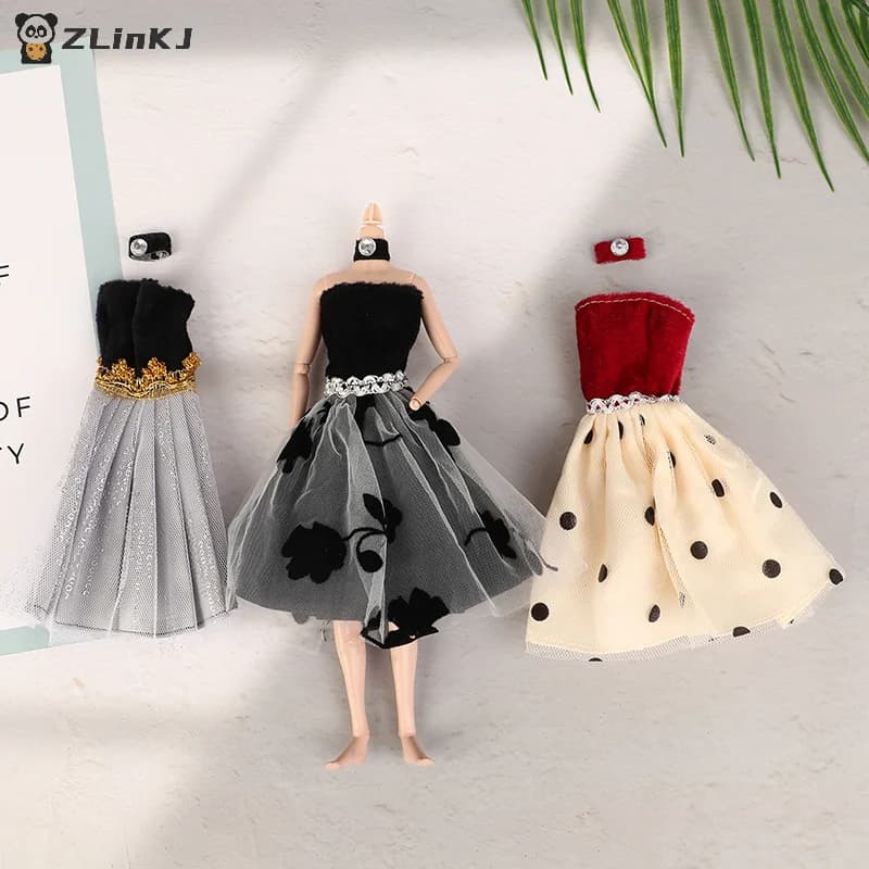 ▶Doll Clothes Banquet Party Beautiful Dress For 11.5inch Doll Sexy Fashion Doll Accessories,Dress For Girls