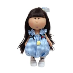 For 24cm Spanish Potato Mia Doll Lovely Outfit Clothing Denim Puppy Overall Dress Plaid Skirt Pants Set Clothes Dollhouse Gift
