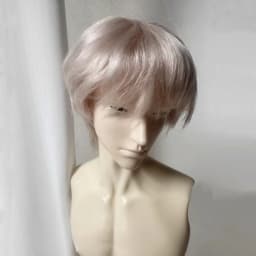 (Sweet Janie Store)BJD Wigs Short Hair for 1/3 1/4 1/6 Dolls SD MSD MDD Yosd Mohair Wigs Doll Black Blue Purple Gold Hair