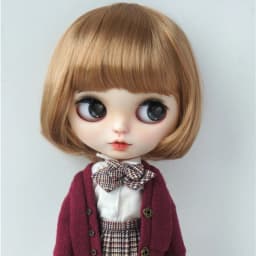 Jusuns QBaby Blythes Wig JD190 9-10inch 10-11inch Short Smart Wave Cut Synthetic Mohair BJD Hair Porcelain doll Accessories