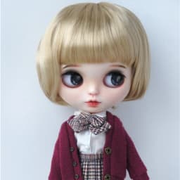 Jusuns QBaby Blythes Wig JD190 9-10inch 10-11inch Short Smart Wave Cut Synthetic Mohair BJD Hair Porcelain doll Accessories