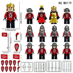 24 medieval minifigures M8179 scorpion country soldiers children assemble small particle building block toys cross-border
